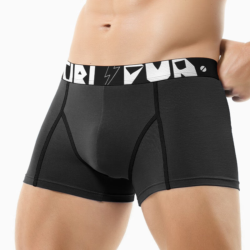 Men's Pure Cotton Briefs With Trendy Prints, Breathable And Sporty