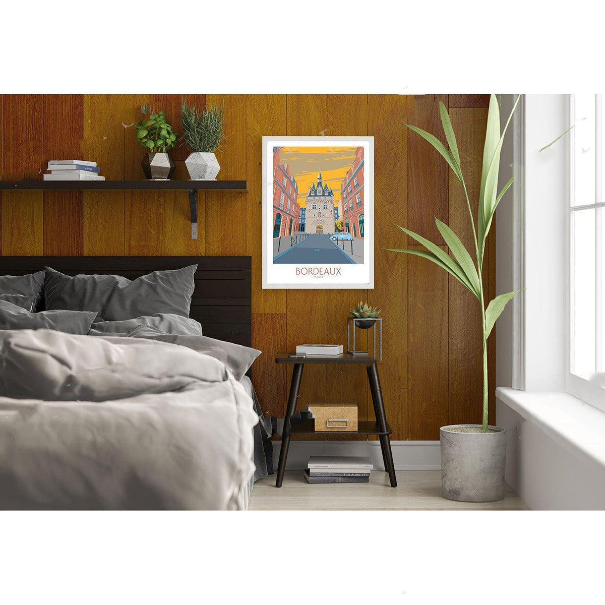 Bordeaux Tourist Poster, France, Wall Art