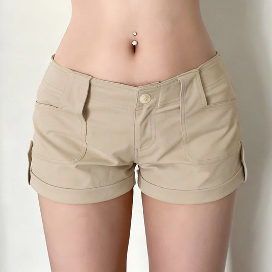 Bold And Distinctive American-style Chic Women's Versatile And Trendy Basic Hot Pants