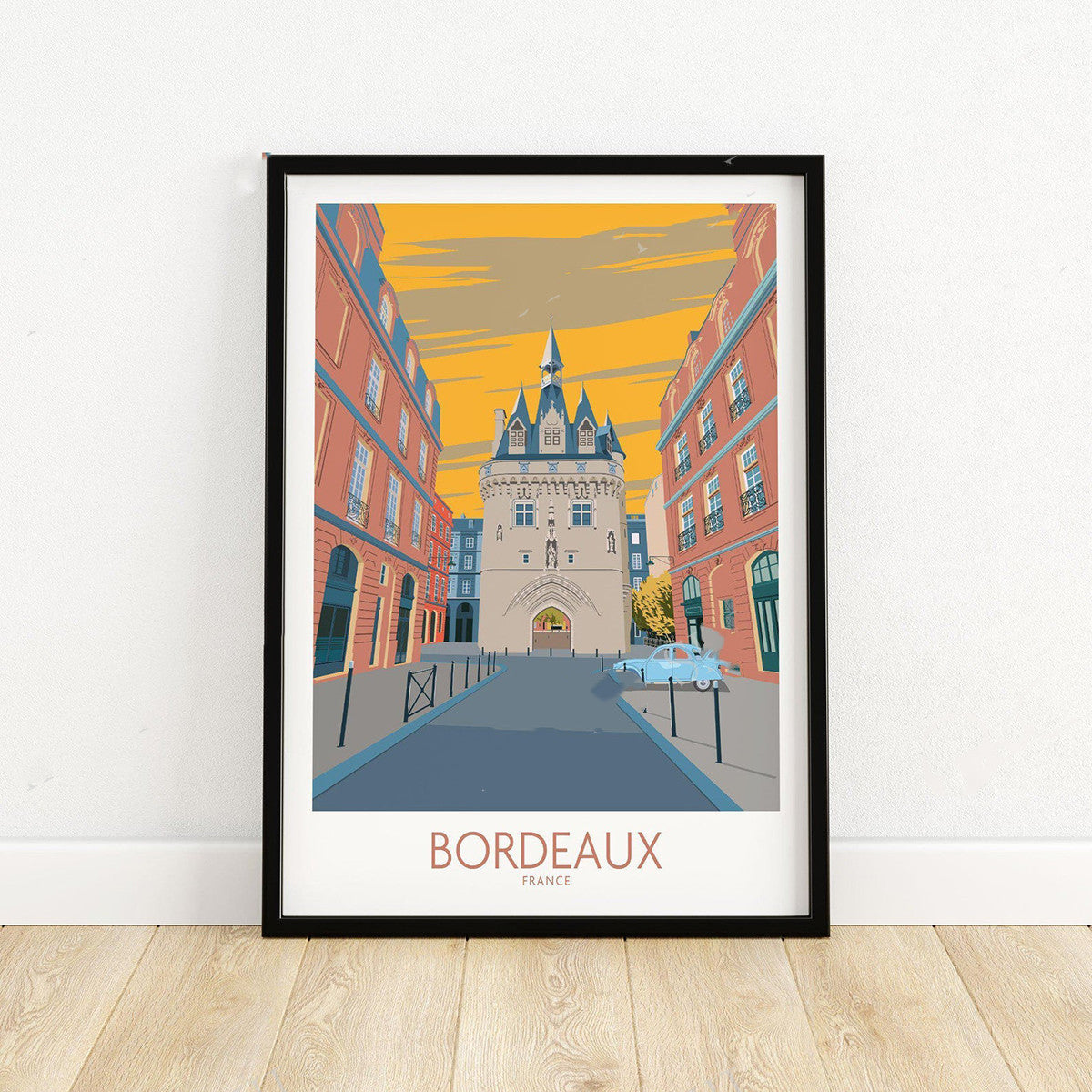 Bordeaux Tourist Poster, France, Wall Art